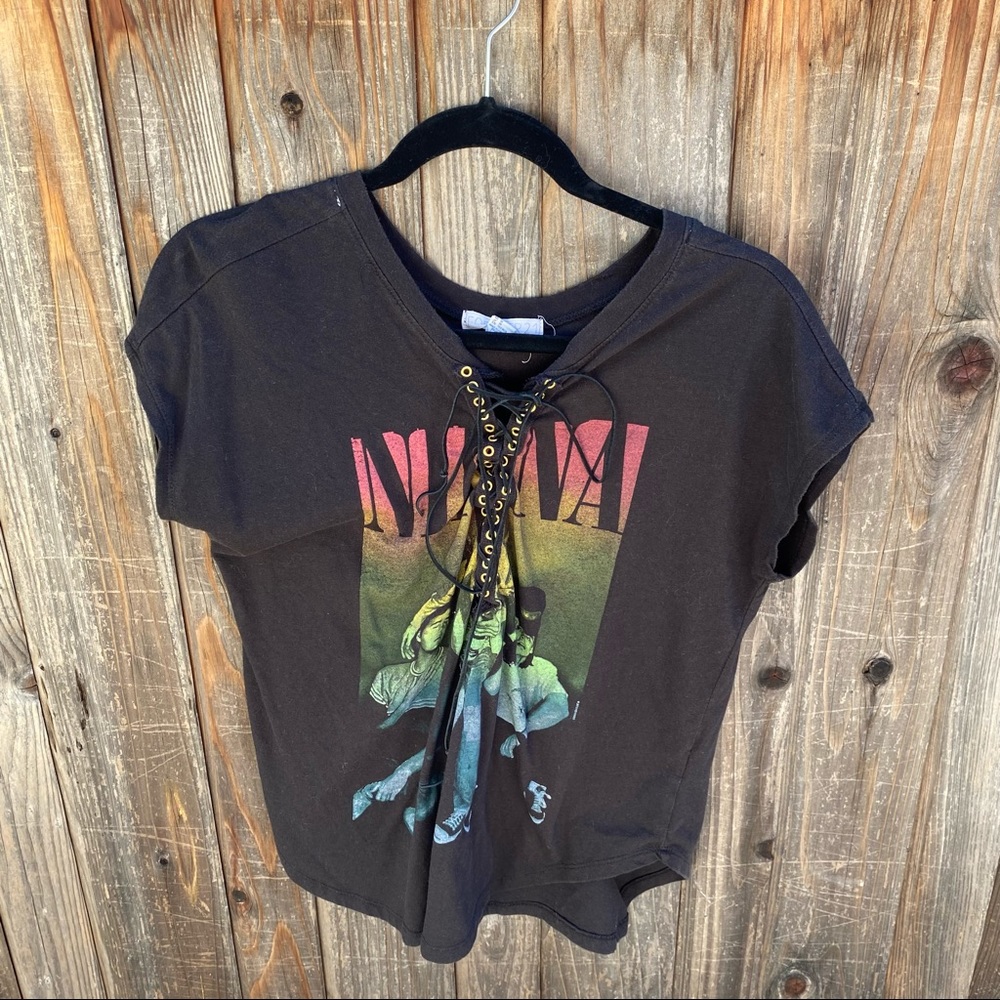 Handmade customs Nirvana T-shirt